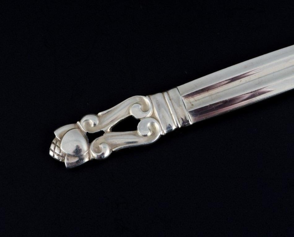 Danish Georg Jensen, Acorn, Two Cold Cuts Forks in Sterling Silver For Sale