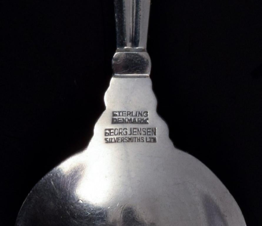 20th Century Georg Jensen Acorn, two grapefruit spoons. Mid-20th century. For Sale