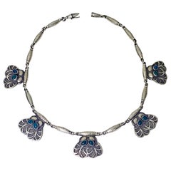 Georg Jensen Agate Sterling No 4 Collier 1933-1944