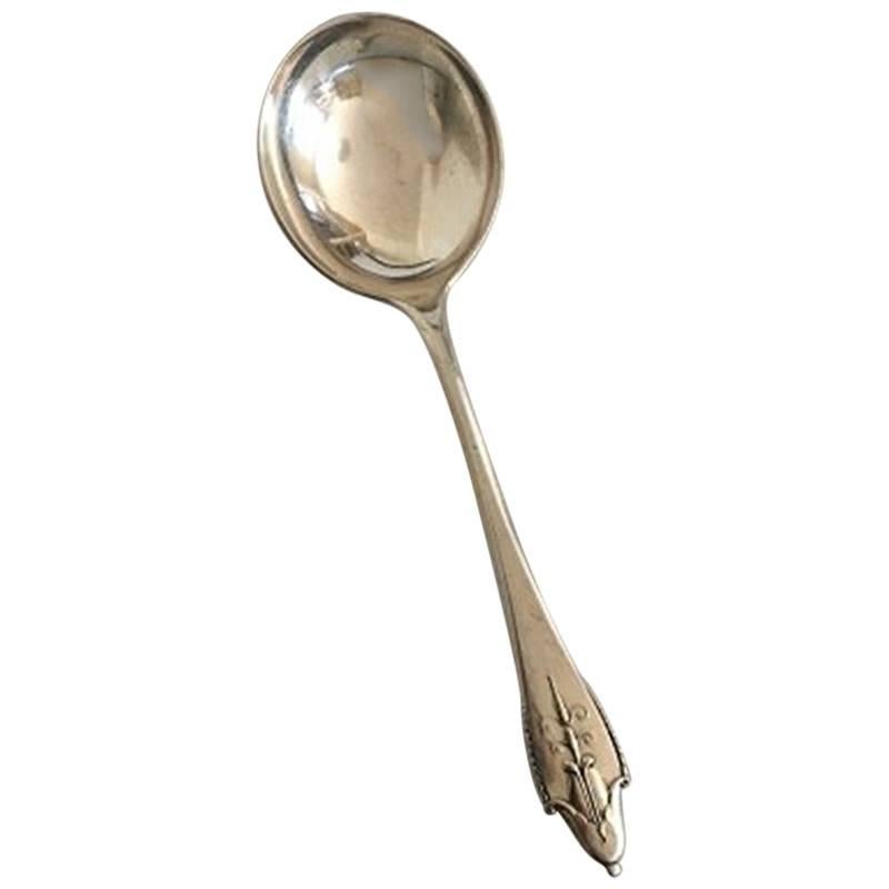Georg Jensen Akkeleje Sterlingsilber Bouillon-Löffel/Suppenlöffel im Angebot