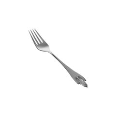 Georg Jensen Akkeleje Tenedor de plata de ley grande 002