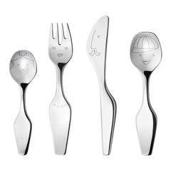 Georg Jensen Alfredo Cutlery Set in Stainless Steel Mirror by Alfredo Haberli