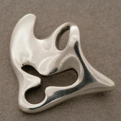 Georg Jensen Amoeba Brooch by Henning Koppel No. 322