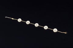 Georg Jensen e Bernhard Hertz. Margherita incastonata in argento sterling dorato. Fine del XX secolo.