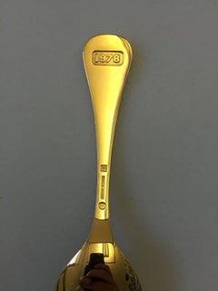 Georg Jensen Annual Spoon 1978 in Gilded Sterling Silver