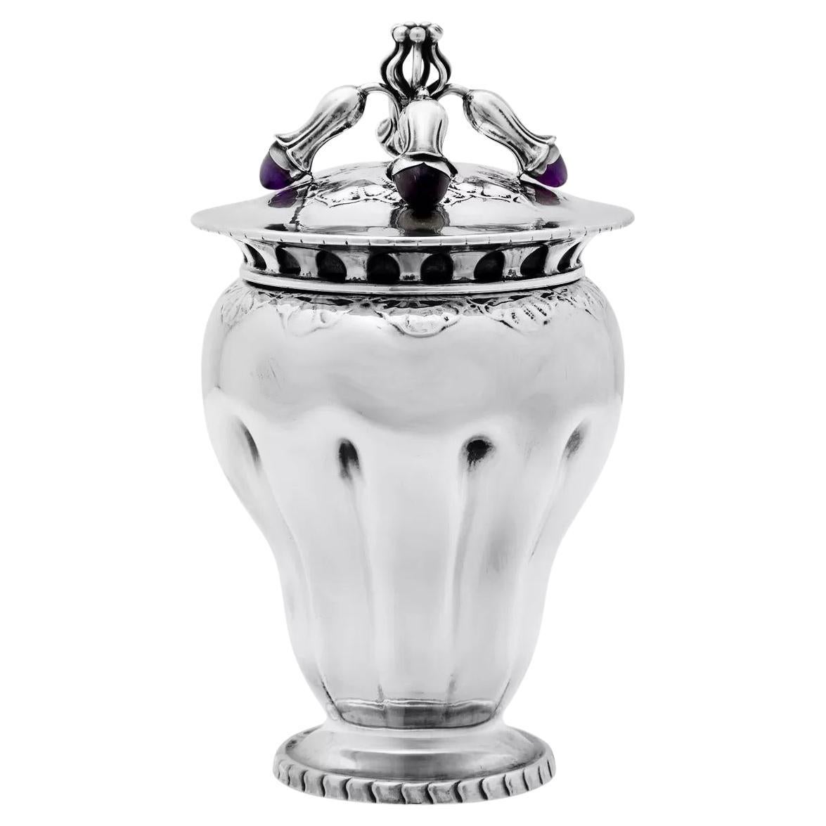 Georg Jensen Antique Silver Bonbonniere Design #10