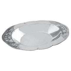 Georg Jensen Cuenco para pan antiguo de plata de ley 169