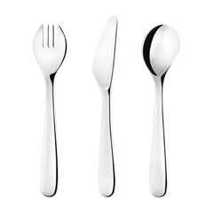 Georg Jensen Apetito Cutlery 3-Piece Set in Stainless Steel by Helena Rohner