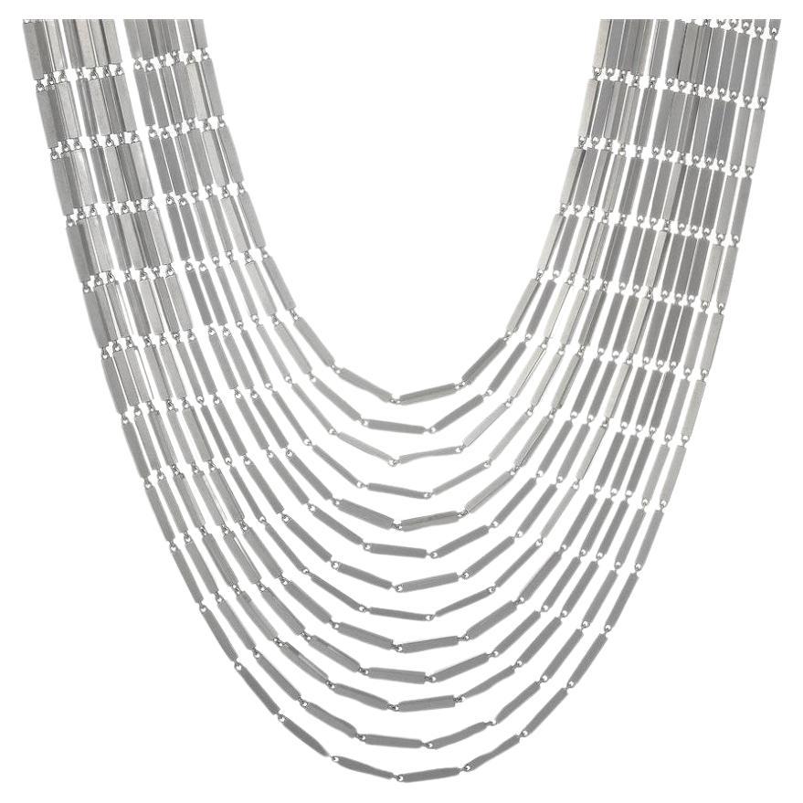 Georg Jensen Aria Necklace Model 593B For Sale