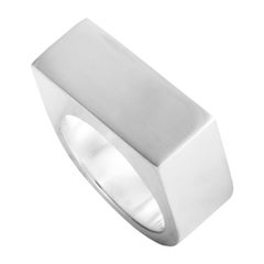 Georg Jensen Aria Silver Flat Band Ring