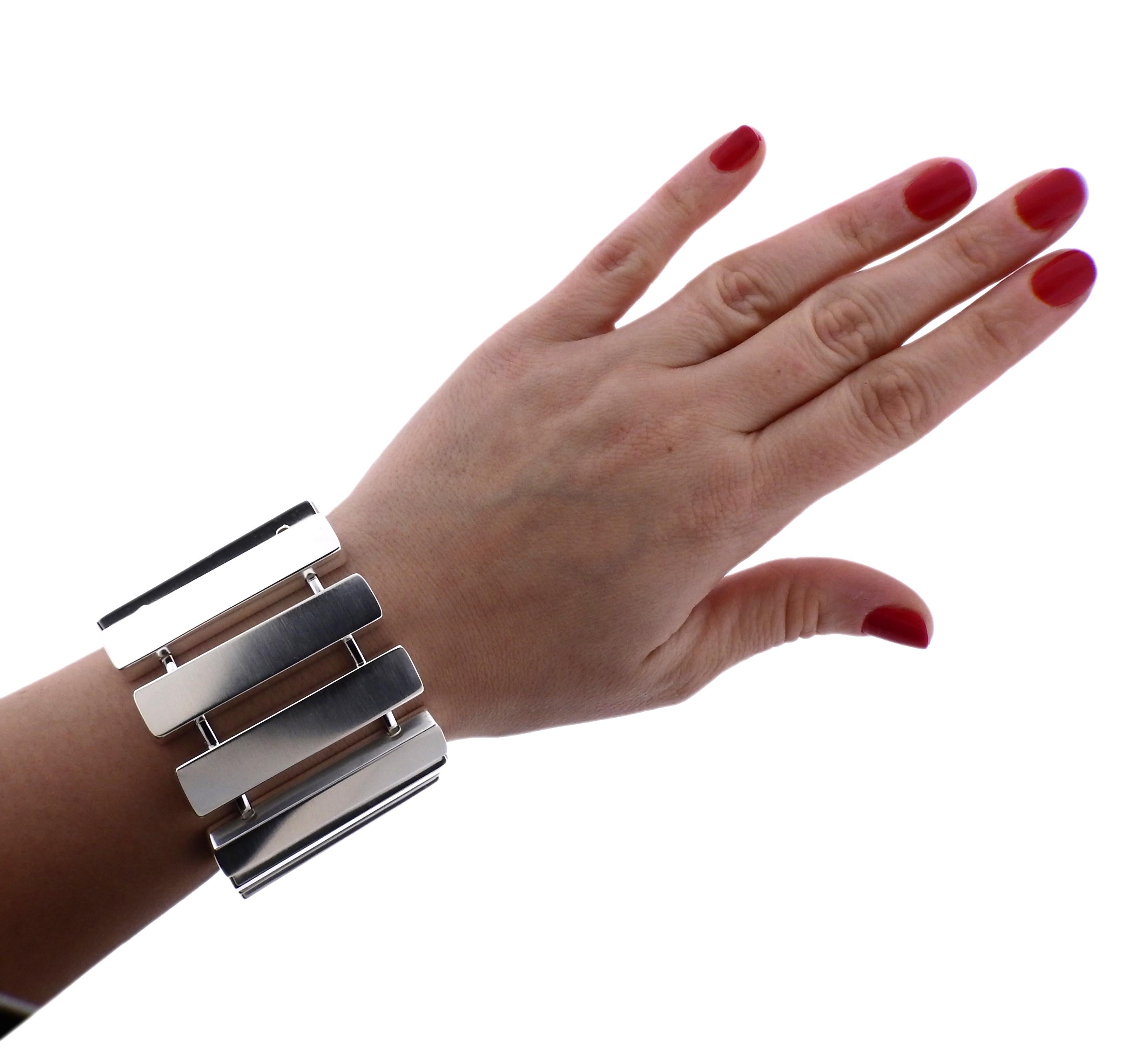 wide sterling silver bracelets