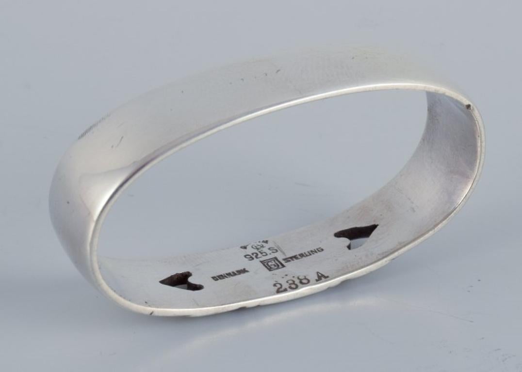 Mid-20th Century Georg Jensen, Art Deco napkin ring in sterling silver.  For Sale