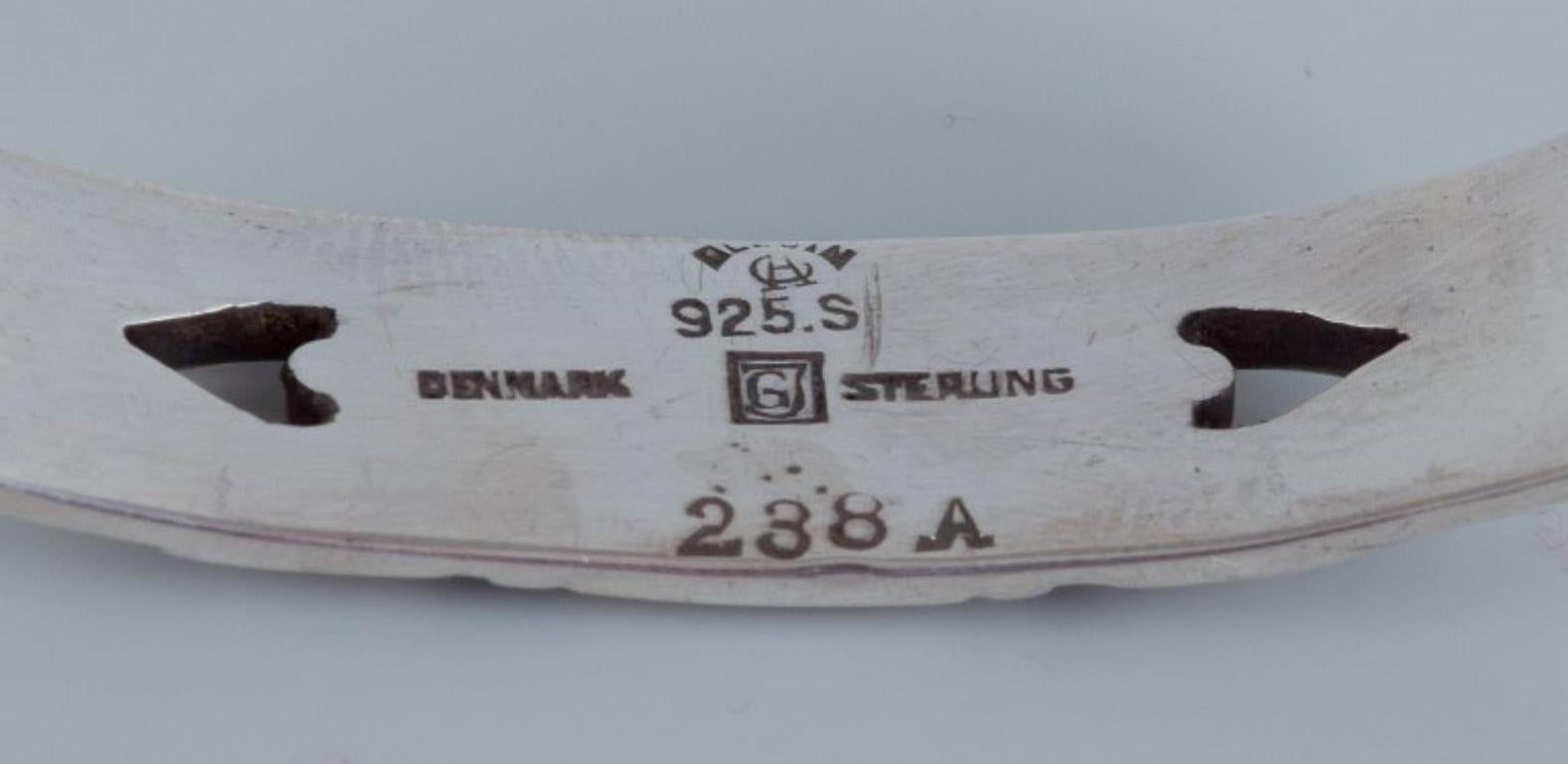 Sterling Silver Georg Jensen, Art Deco napkin ring in sterling silver.  For Sale