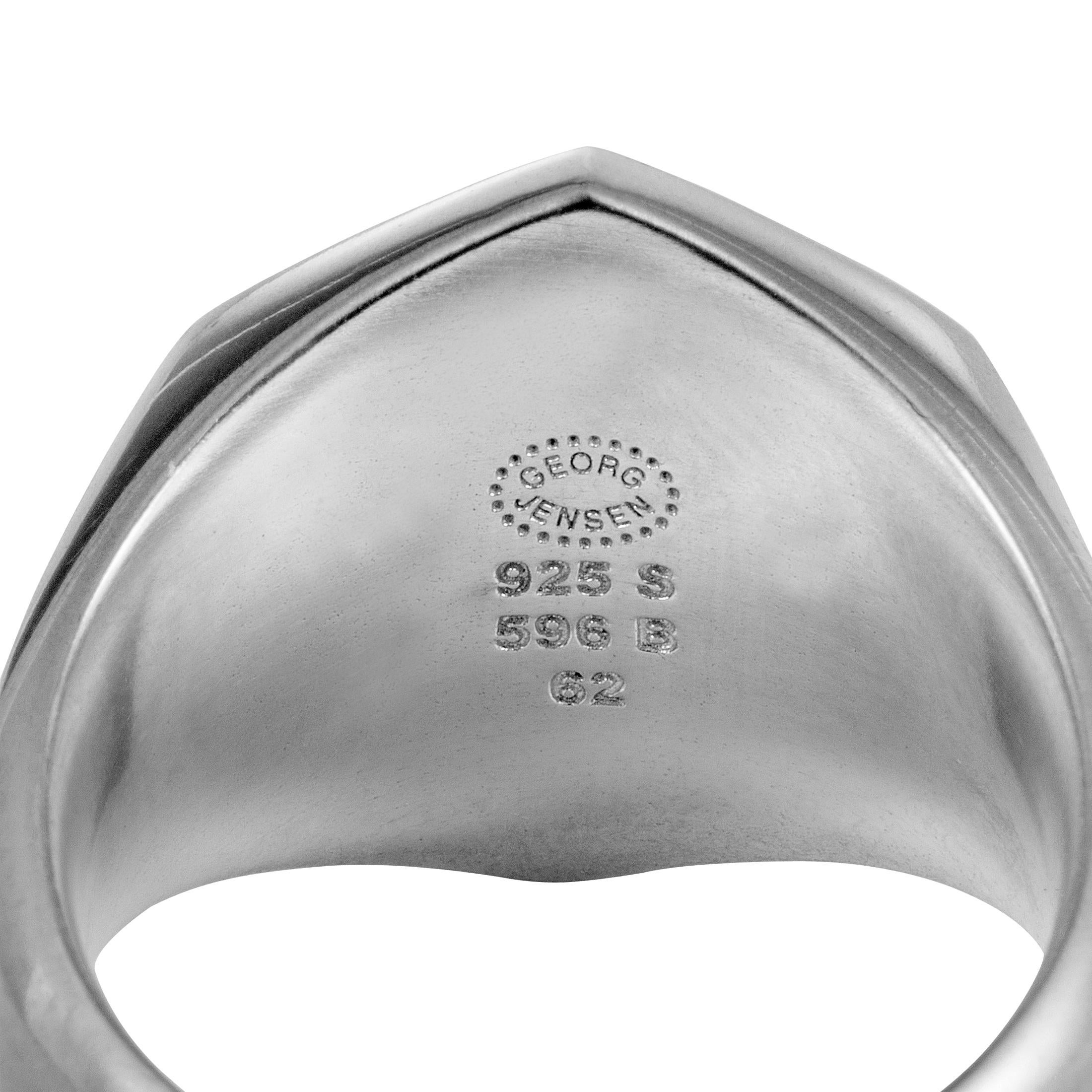Georg Jensen Art Deco Silver Ring 1