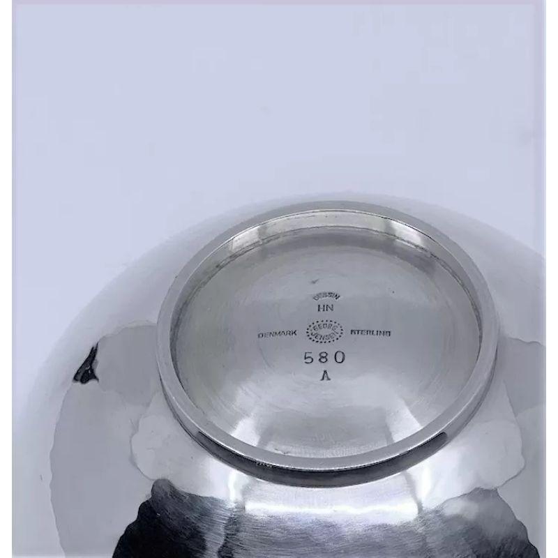 Georg Jensen, Art déco- Candy Bowl aus Sterlingsilber, 580A, Art déco im Zustand „Hervorragend“ im Angebot in Hellerup, DK