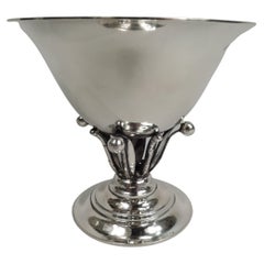 Georg Jensen Art Nouveau Hand-Hammered Sterling Silver Bowl
