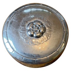 Georg Jensen Art Nouveau Silver Dresser Box 79 Pill Jewelry Ring Box 1915-1932