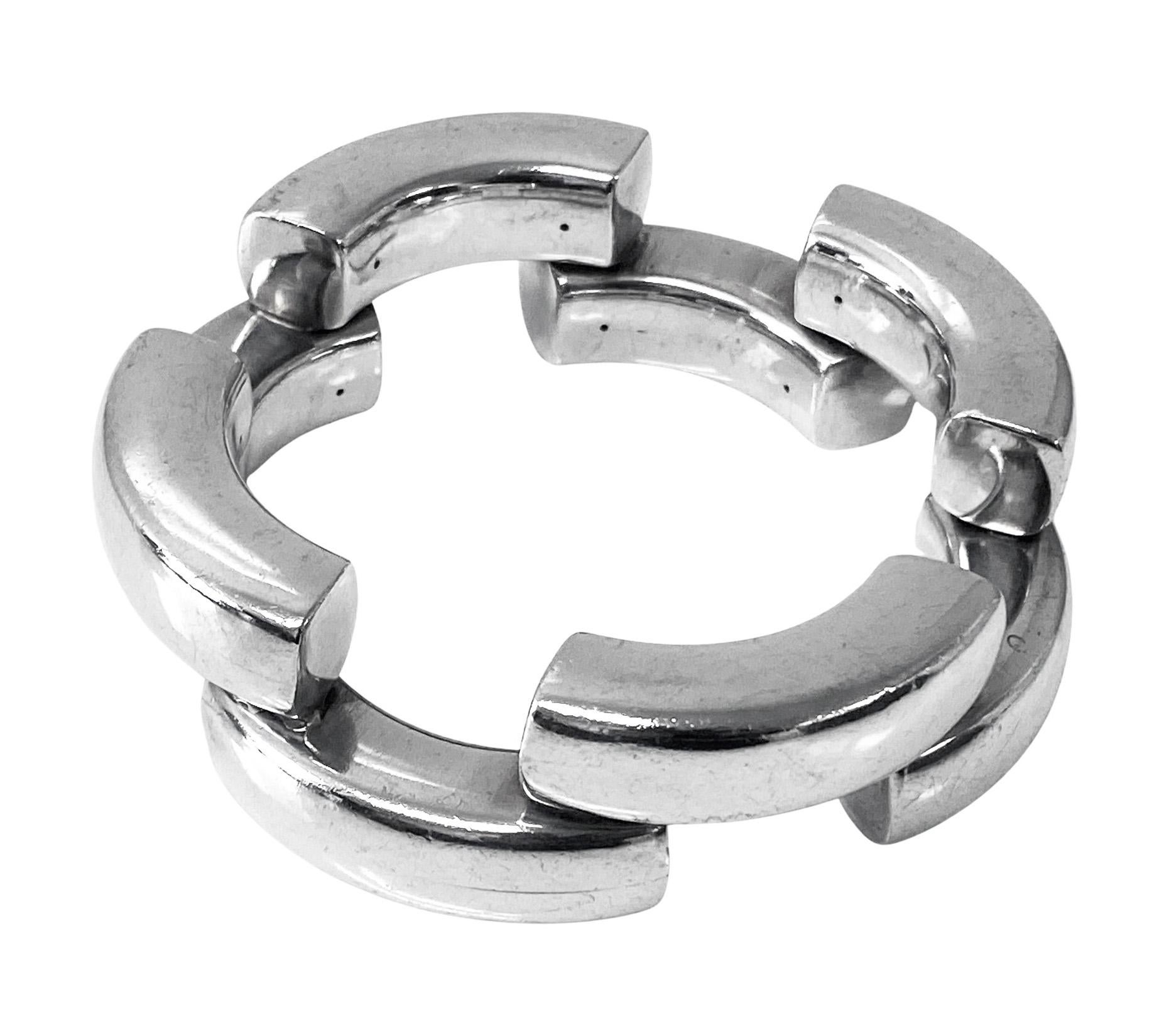 Modernista Georg Jensen Astrid Fog design Bangle No 222 C.C. 1969 in vendita