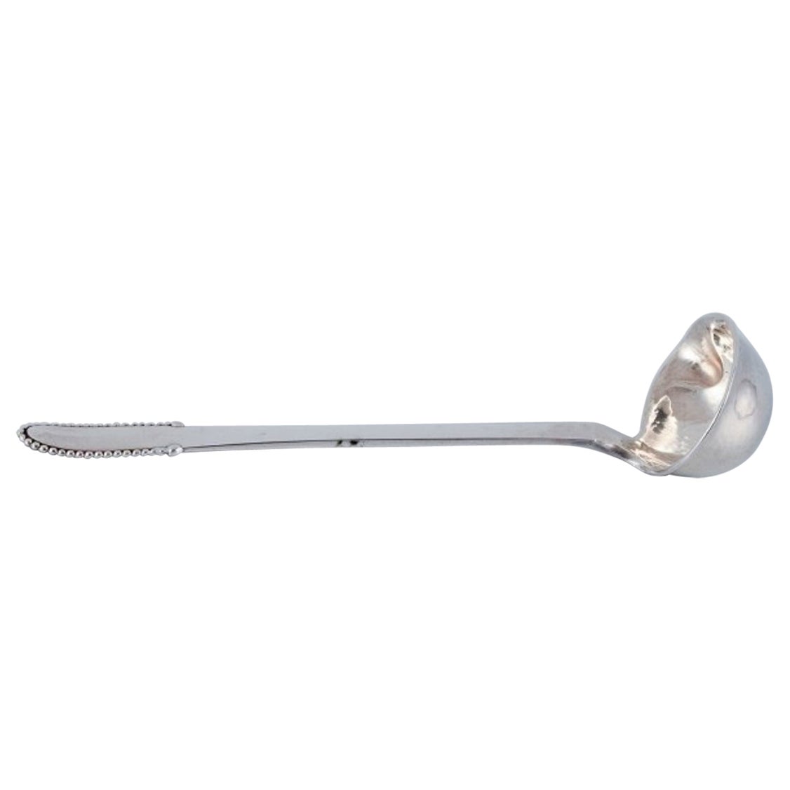 Georg Jensen perles Cuillère à sauce à beurre en argent sterling. en vente