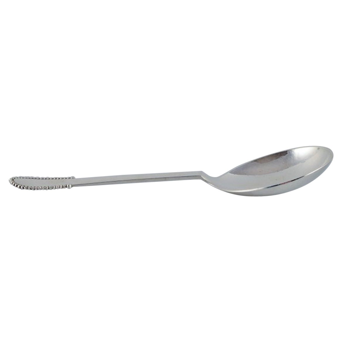 Georg Jensen perles Cuillère de service en argent sterling.