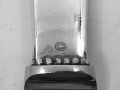 Georg Jensen Beaded Sterling Silver Dinner Knife Long Handle 014