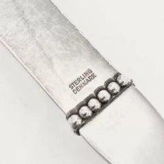Georg Jensen Beaded Sterling Silver Flat Server 206
