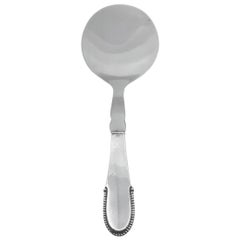 Georg Jensen Beaded Sterling Silver Flat Server 206