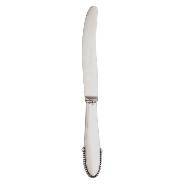 Perlenbesetztes Sterlingsilber Obst-/Kindermesser 072 von Georg Jensen