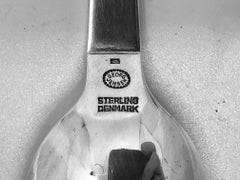 Georg Jensen Beaded Sterling Silver Grapefruit Spoon Slender 074