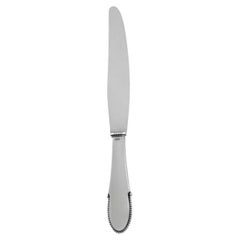 Georg Jensen Beaded Sterling Silver Large Dinner Knife 003