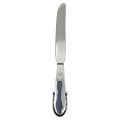 Épandeur à beurre de maître Georg Jensen en argent sterling perlé 211