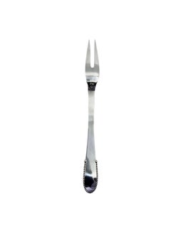 Georg Jensen Beaded Sterling Silver Meat Serving Fork 143