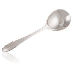 Georg Jensen Beaded Sterling Silver Stuffing Spoon 114