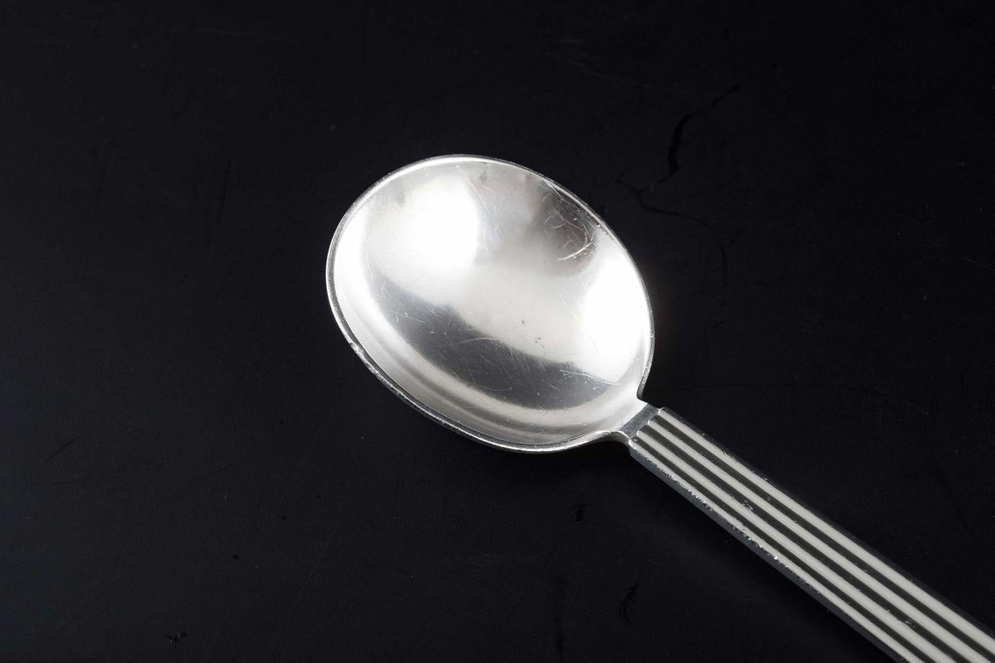 Danese Georg Jensen, Bernadotte. Cucchiaio da brodo in argento sterling. in vendita