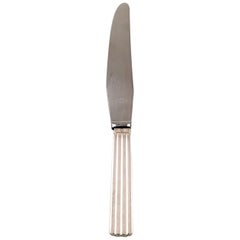 Vintage Georg Jensen Bernadotte Lunch Knife in Sterling Silver and Stainless Steel