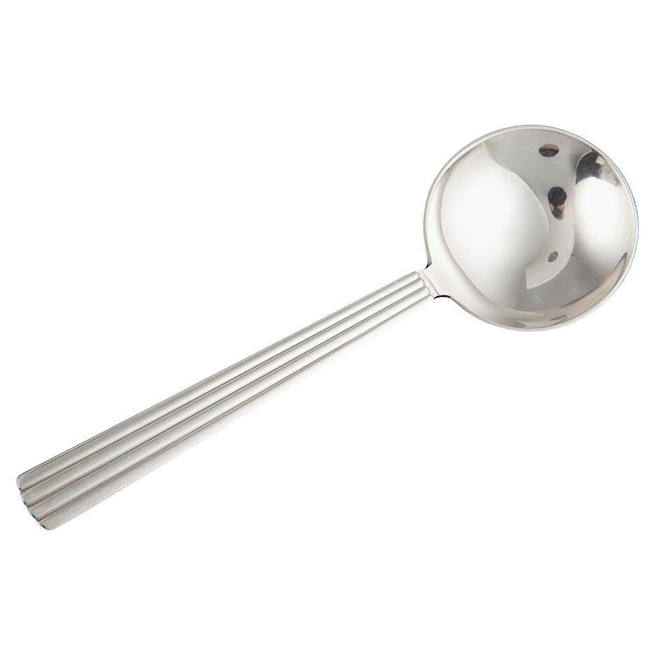 Georg Jensen Bernadotte Sterling Silver Bouillon Spoon 053 For Sale