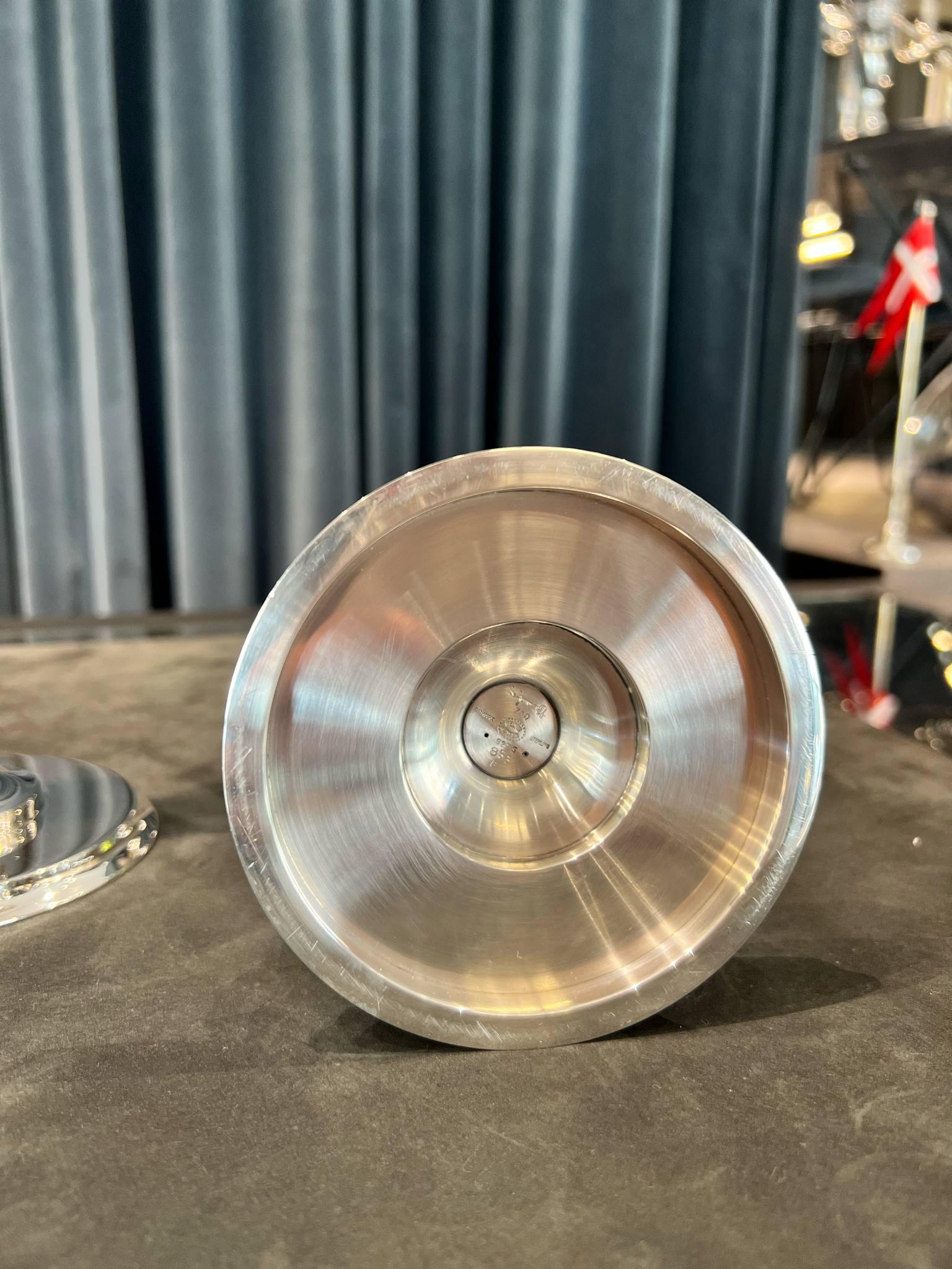 Art Déco Georg Jensen Bernadotte - Candelieri in argento #855B in vendita