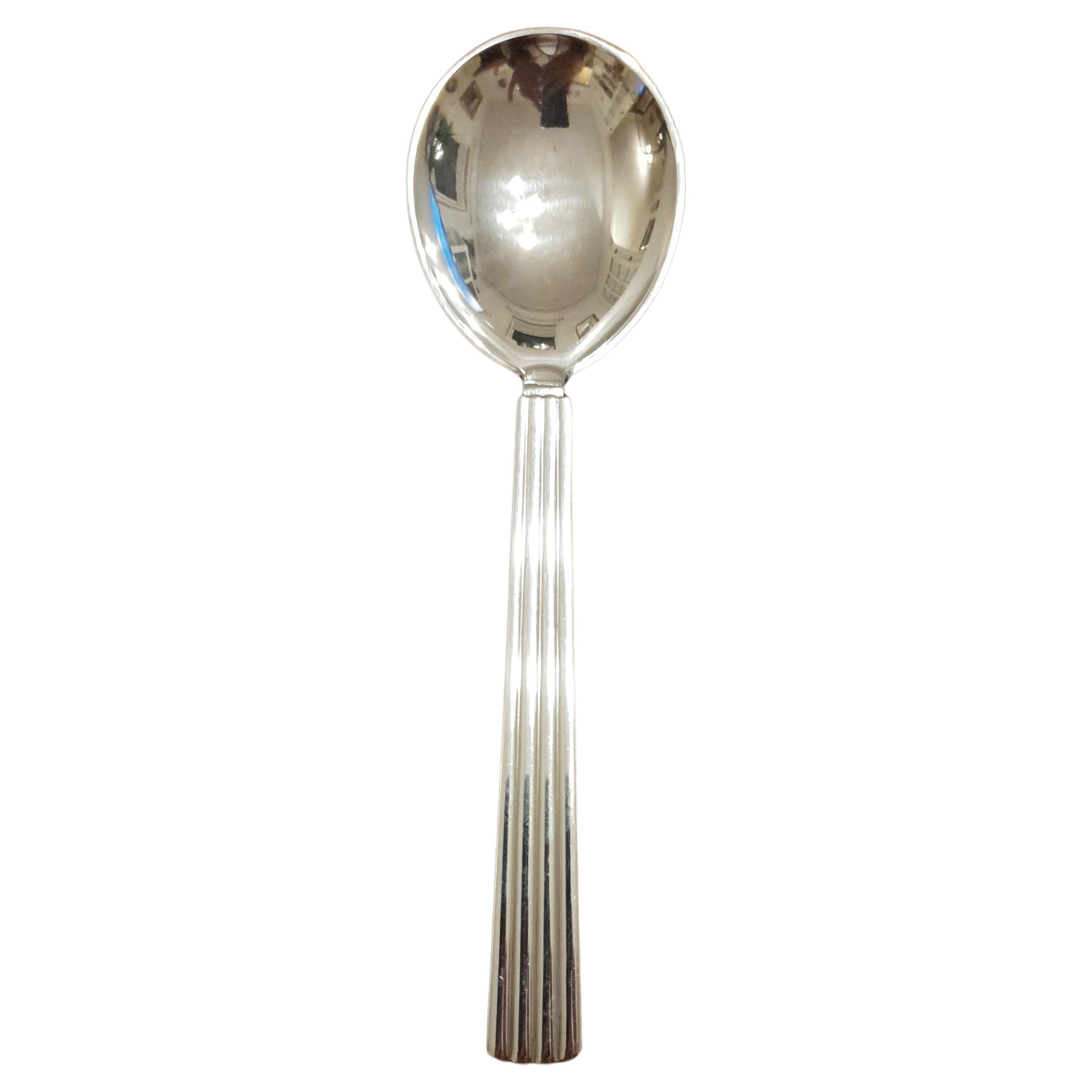 Georg Jensen Bernadotte Sterling Silver Jam Spoon 163 For Sale