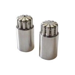 Georg Jensen Bernadotte Sterling Silver Salt and Pepper Shakers No 834