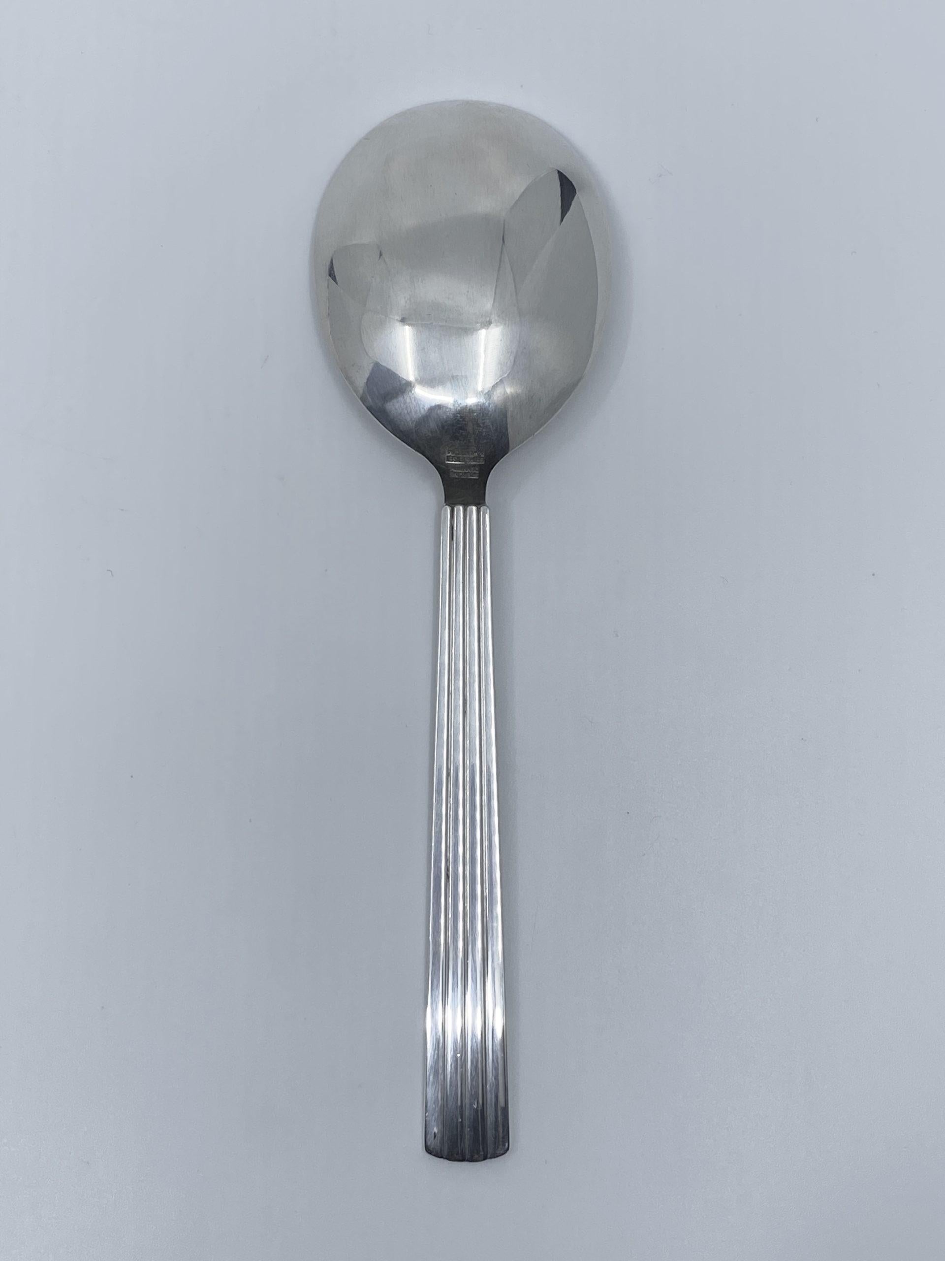 Art Deco Georg Jensen Bernadotte Sterling Silver Serving Spoon Small 115 For Sale
