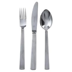 Georg Jensen Bernadotte Sterling Silverware Service for 12