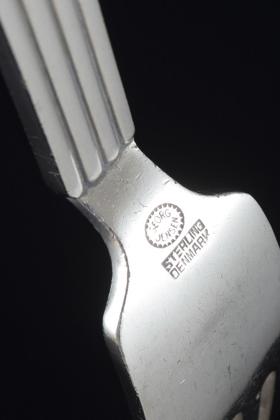 Georg Jensen, Bernadotte.Sterling silver dinner fork In Good Condition For Sale In København, Copenhagen