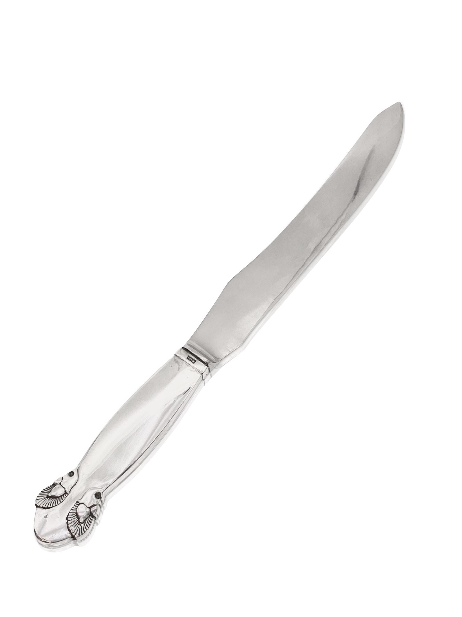 Danish Georg Jensen Bittersweet Sterling Silver Carving Knife 241 For Sale