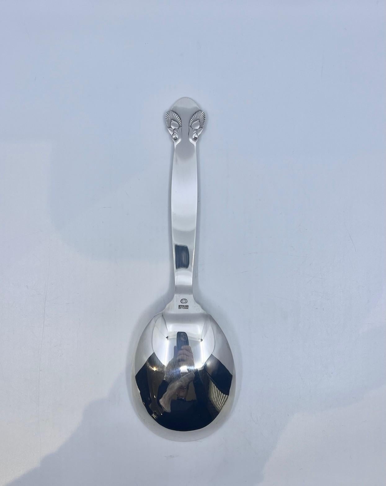 Danish Georg Jensen Bittersweet Sterling Silverware Set for Twelve For Sale