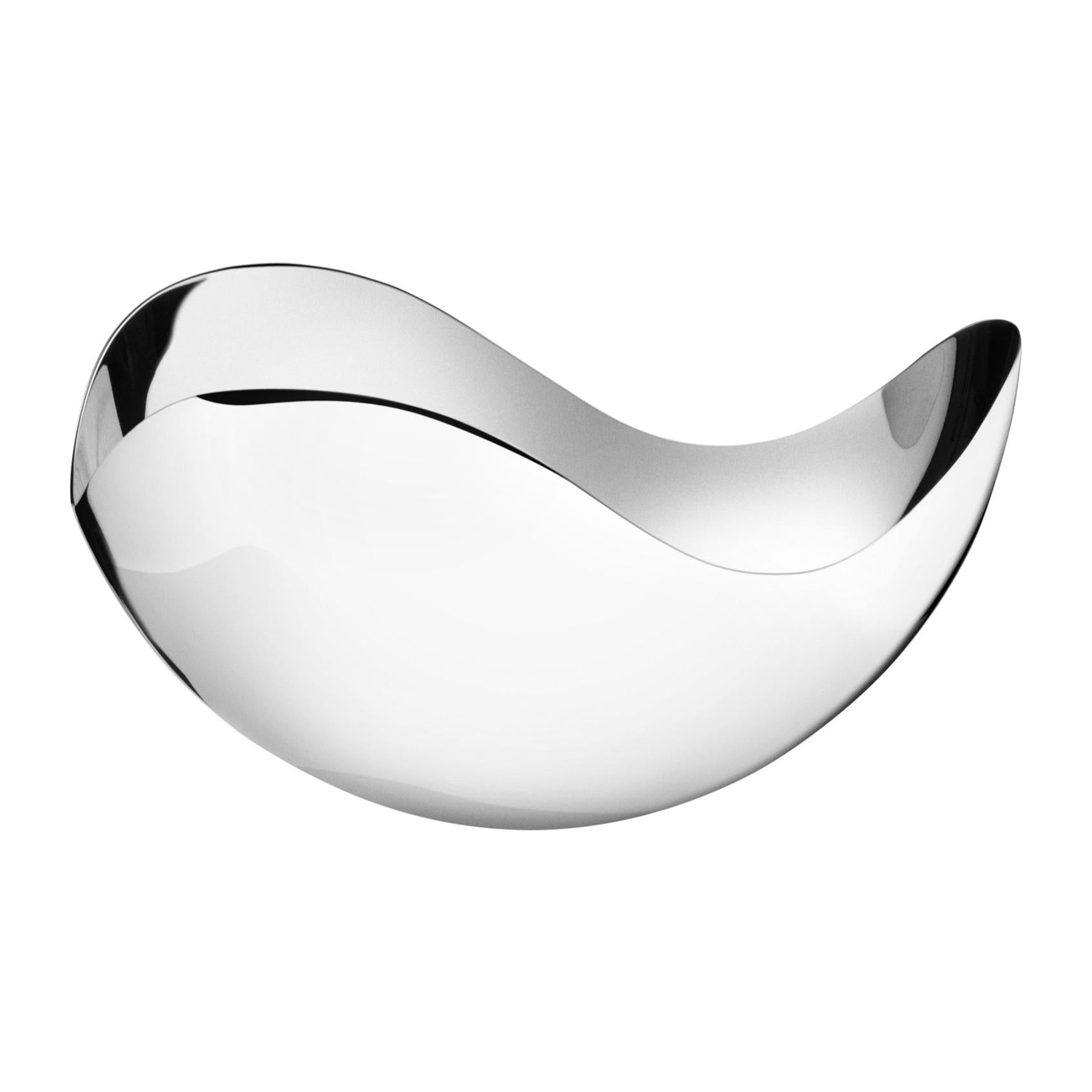 Georg Jensen Bloom Petite Bowl in Stainless Steel Mirror by Helle Damkjaer
