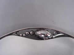 Georg Jensen Blossom Sterling Silver Footed Cake Plate