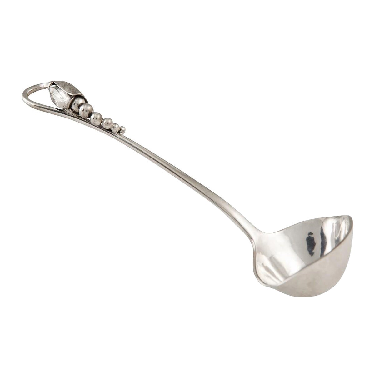 Blumenkelle aus Sterlingsilber mit Soßenkelle 153, Georg Jensen