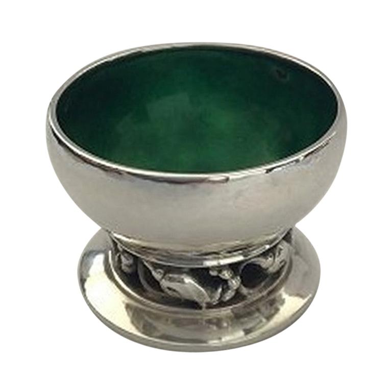 Georg Jensen Salero en Flor de Plata de Ley nº 2A "Verde en venta