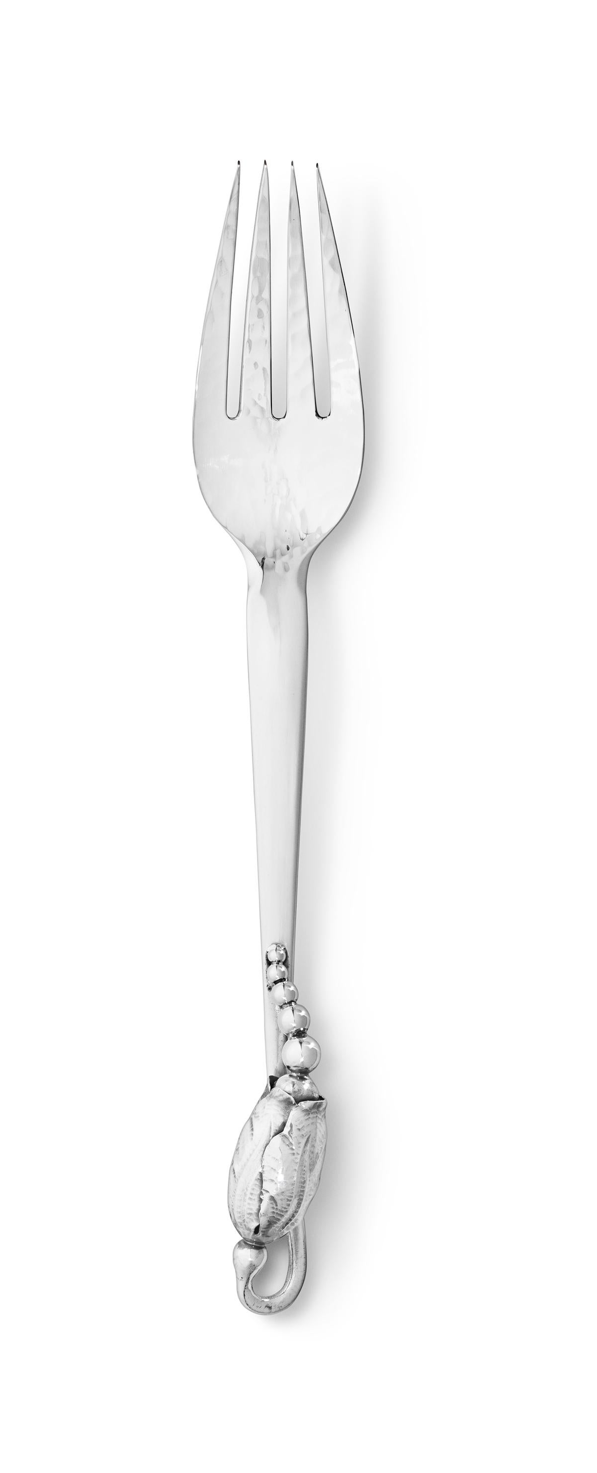 Georg Jensen Juego de cubiertos de plata de ley Blossom para 12 Danés en venta