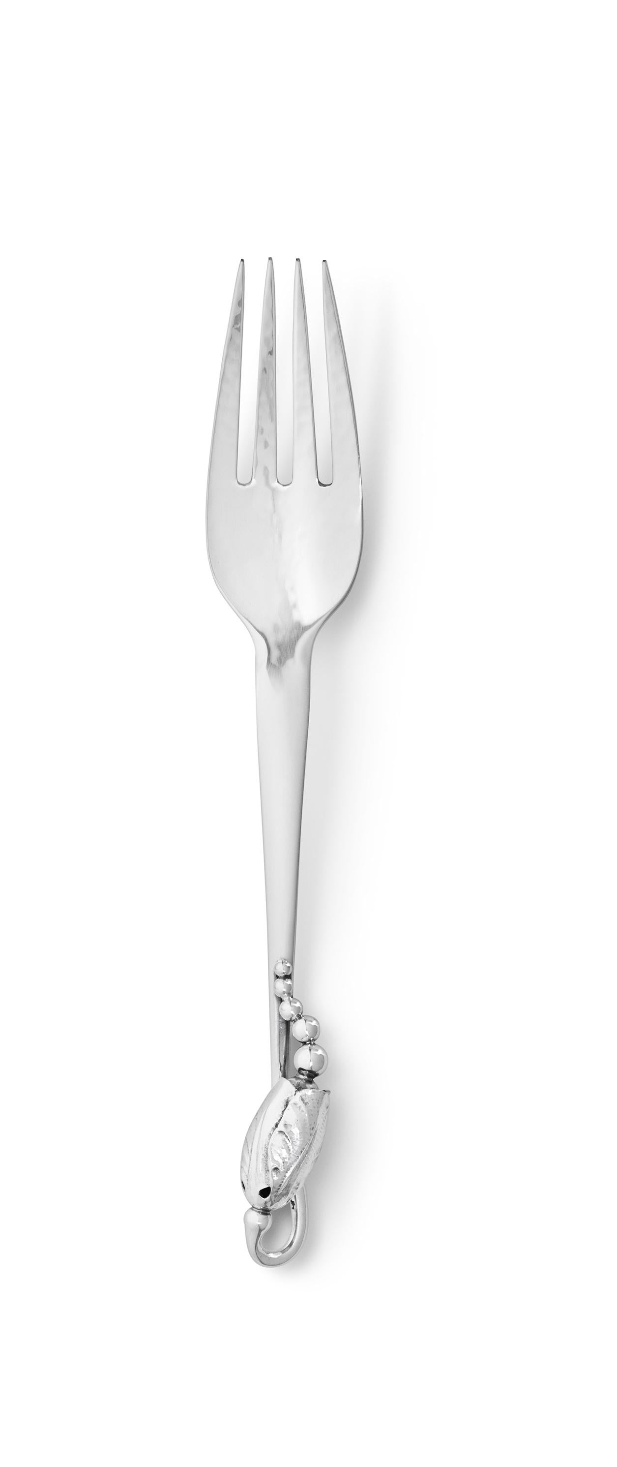 Georg Jensen Juego de cubiertos de plata de ley Blossom para 12 en Excelente estado para la venta en Hellerup, DK